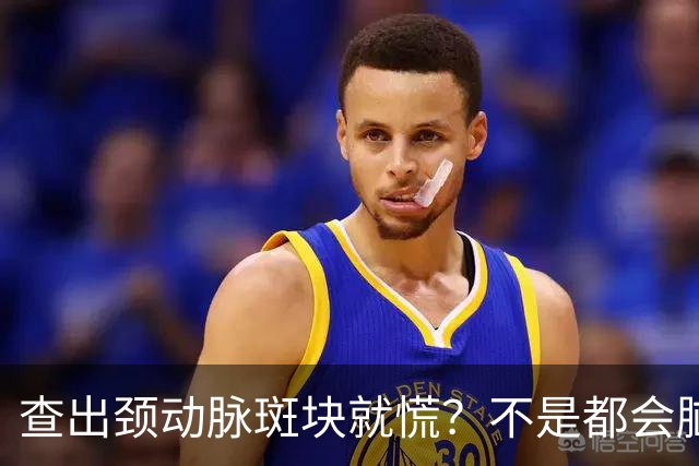查出颈动脉斑块就慌？不是都会脑梗，稳住斑块，做好这4件事